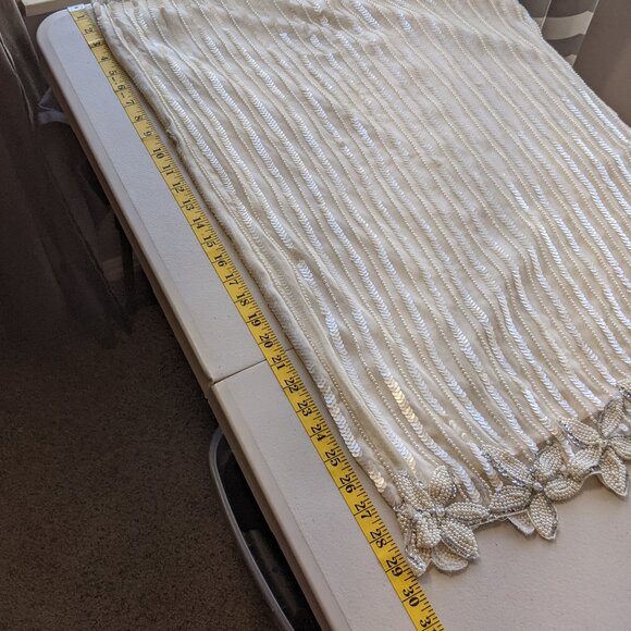 VINTAGE beaded masterpeice - 80's top and skirt, - Picture 10 of 16